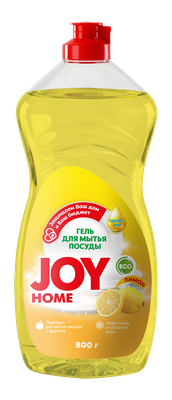 Гель для мытья посуды Лимон JOY HOME, 800мл